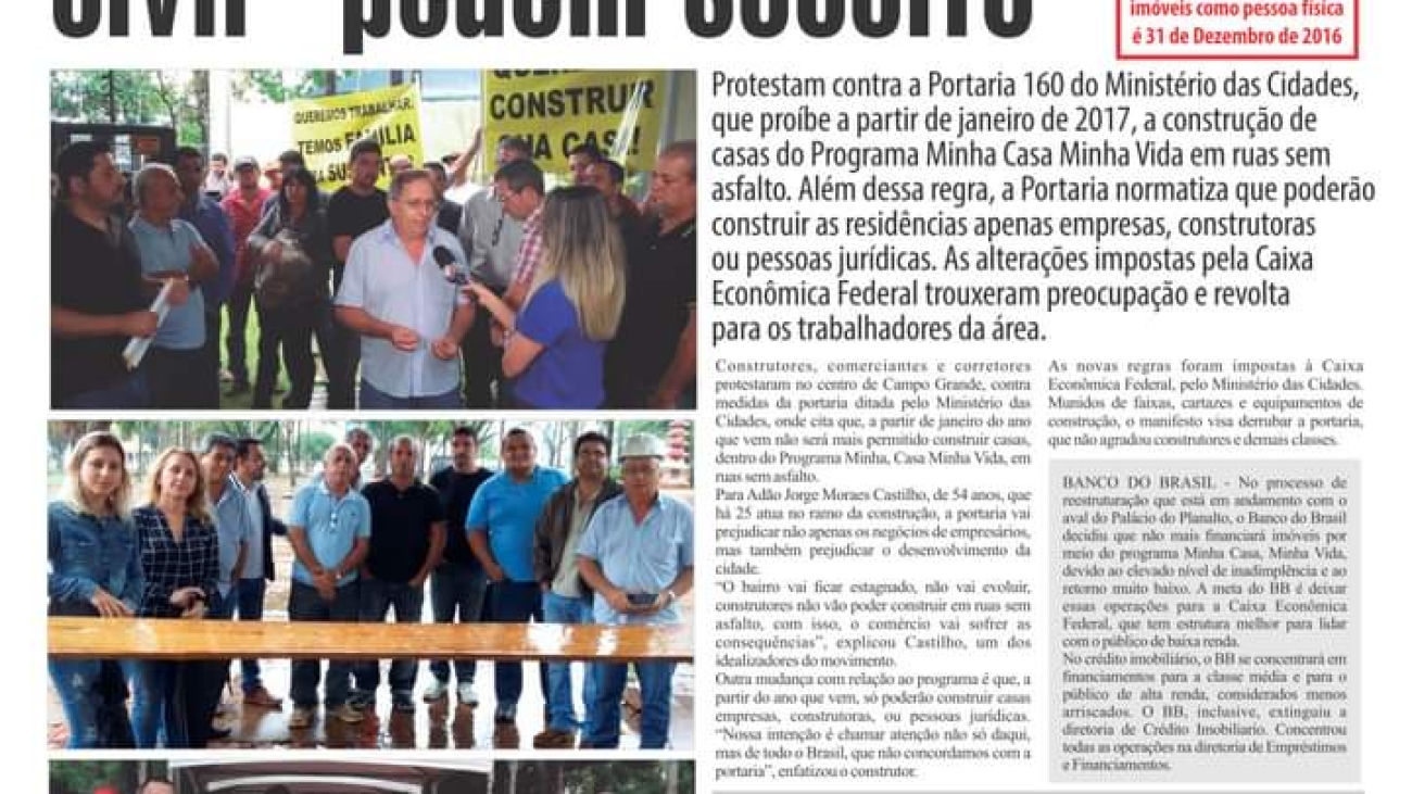 A ACOMASUL ESTÁ NA LUTA HÁ QUATRO ANOS EM DEFESA DE VOCÊ CONSTRUTOR