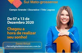 Feira Digital de Imóveis de Mato Grosso do Sul começa na próxima segunda-feira
